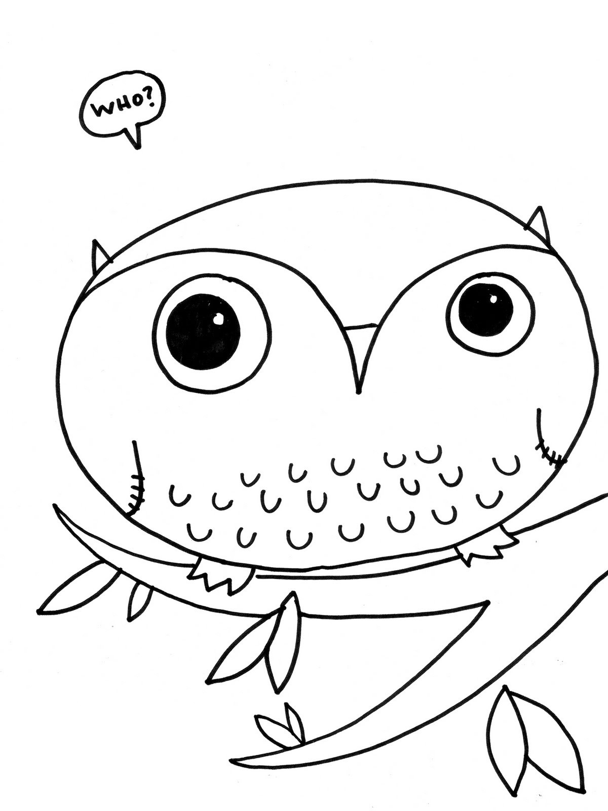Owl Coloring Pages For Kids
 embroidery on Pinterest