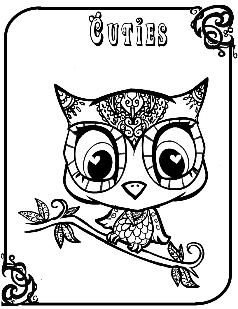 Owl Coloring Pages For Kids
 Baby Owls Coloring Sheet To Print