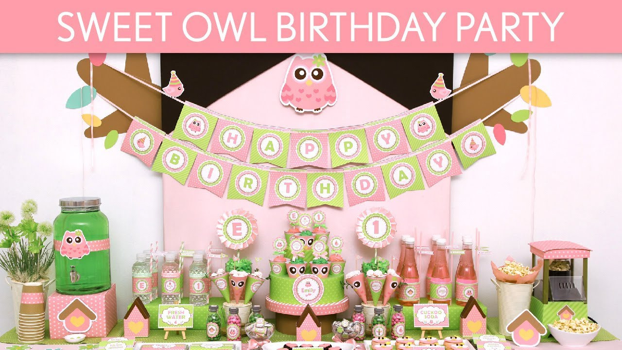 Owl Themed Birthday Party Ideas
 Sweet Owl Birthday Party Ideas Sweet Owl B115