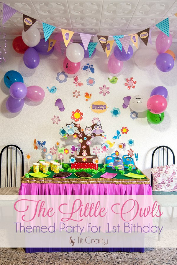 Owl Themed Birthday Party Ideas
 The Little Owls Themed Party for 1st Birthday