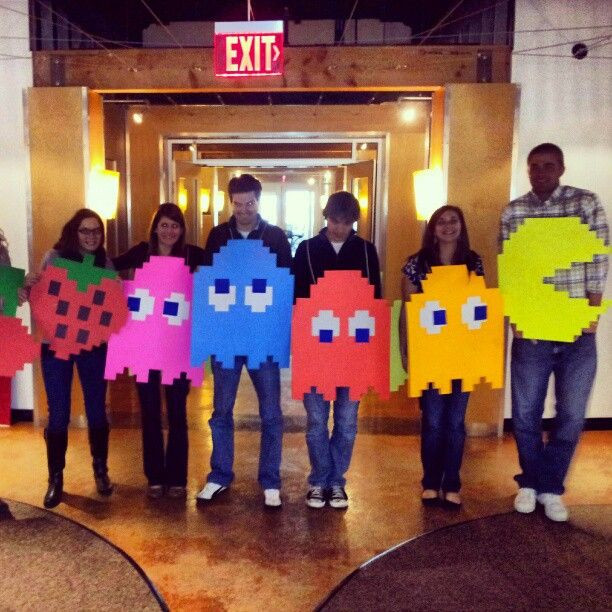 Pacman Costume DIY
 our media team group costume this year was pacman