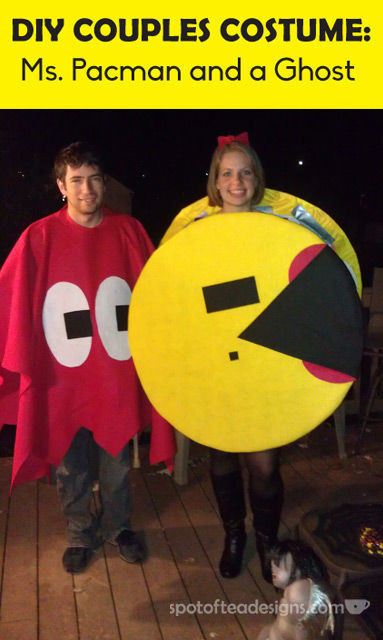 Pacman Costume DIY
 DIY Pac Man Couples Halloween Costume Guest Post