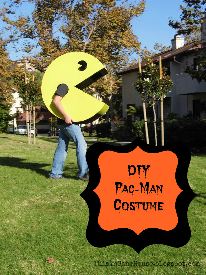 Pacman Costume DIY
 This inSane House DIY Pac Man Costume For Under $15