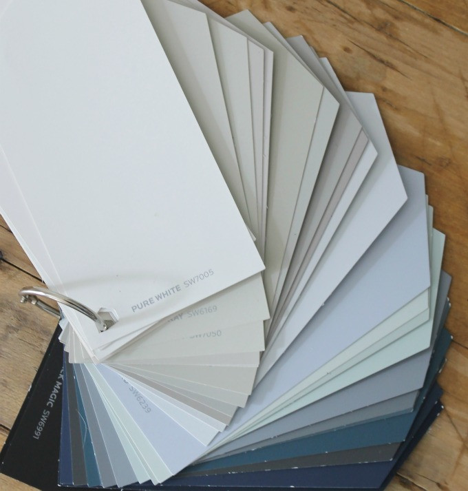 Paint Fan Deck
 Make your own Sherwin Williams color swatch fan deck The