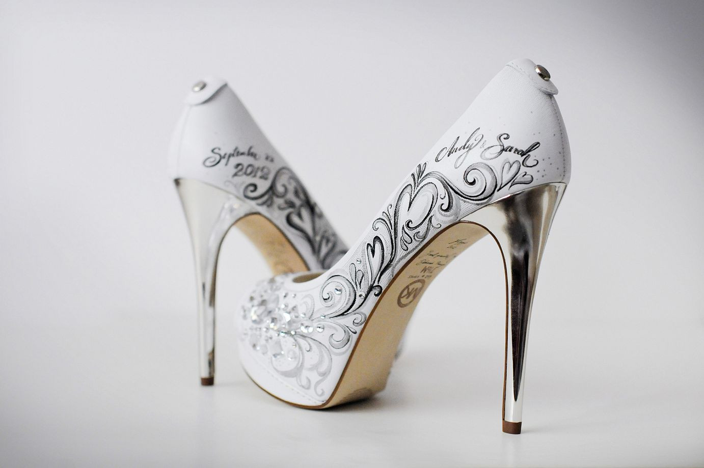 Painted Wedding Shoes
 Figgie Shoes Custom Hand Painted Shoes for Weddings