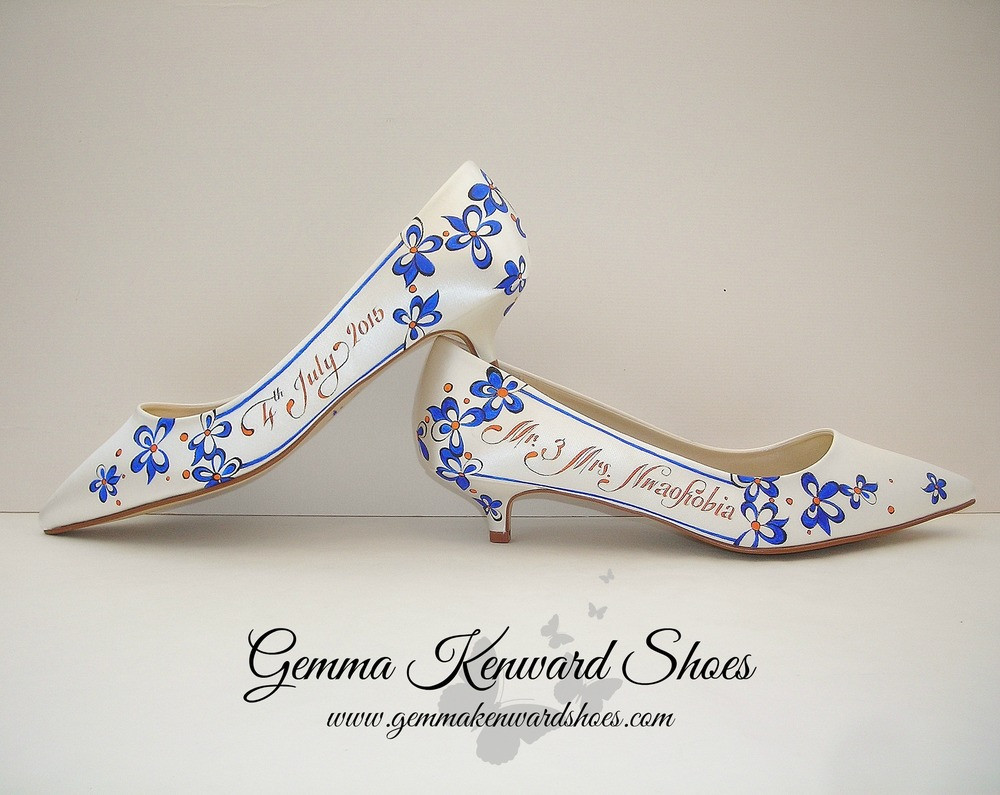 Painted Wedding Shoes
 fy Flat Wedding Shoes