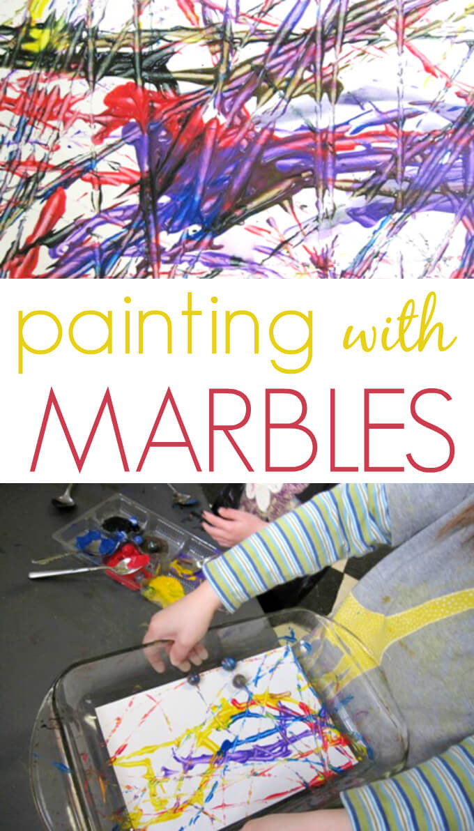 Painting Craft Ideas For Toddlers
 Painting with Marbles A Great Kids Art Standby