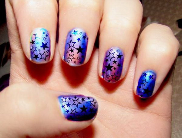 Painting Nail Ideas
 50 Cool Star Nail Art Designs With Lots of Tutorials and