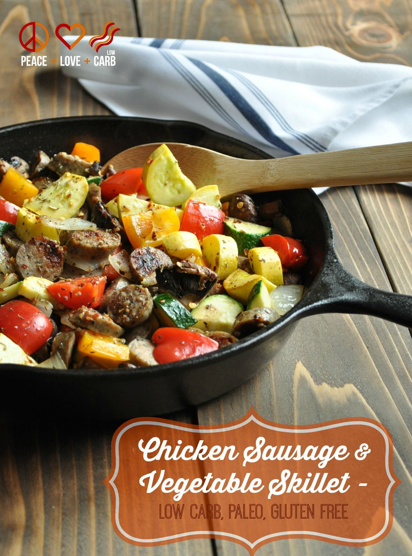 Paleo Chicken Sausage Recipes
 Low Carb Chicken Sausage and Ve able Skillet