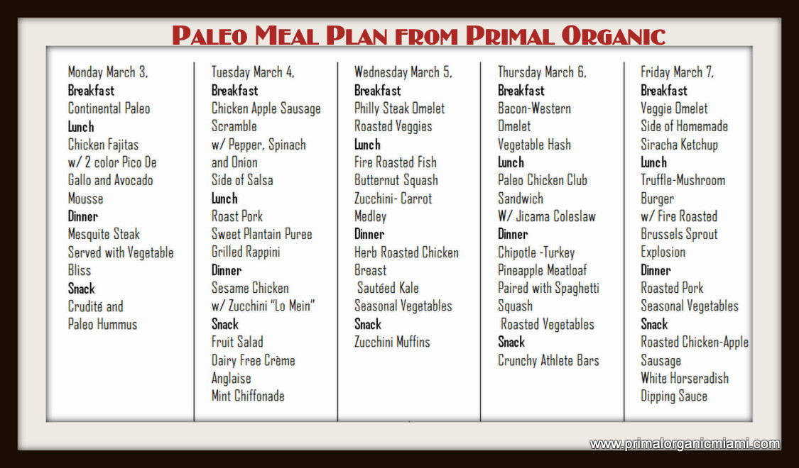 Paleo Diet Sample Menu
 Canada Goose Recipes 1200 Calorie Diet