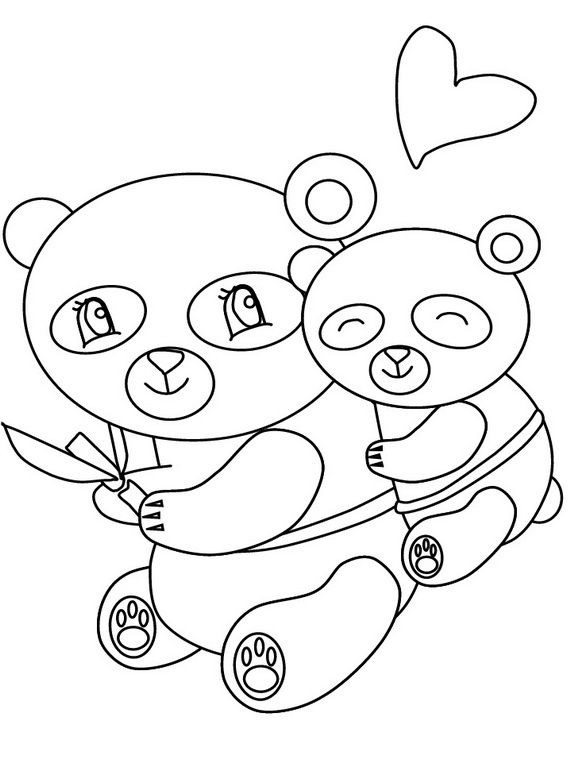 Panda Coloring Pages For Kids
 492 best coloring pages for kids images on Pinterest