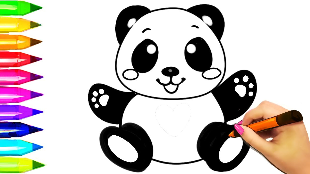 Panda Coloring Pages For Kids
 Baby Panda Coloring Pages