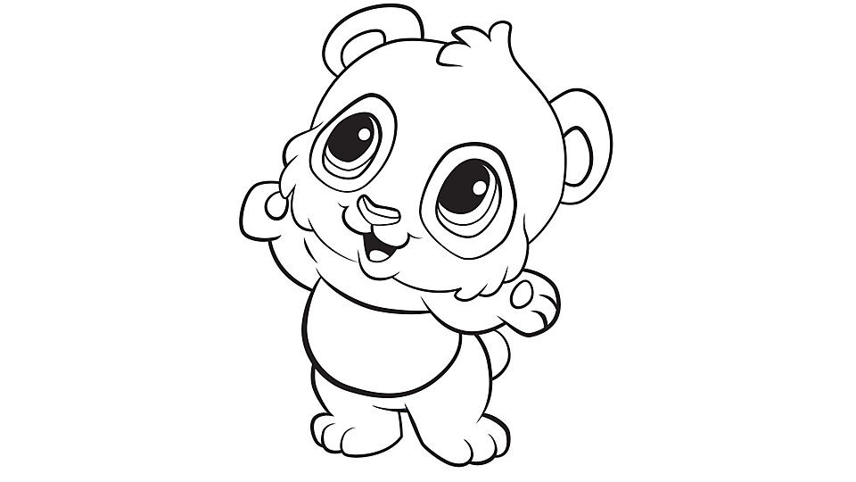 Panda Coloring Pages For Kids
 Learning Friends Panda coloring printable