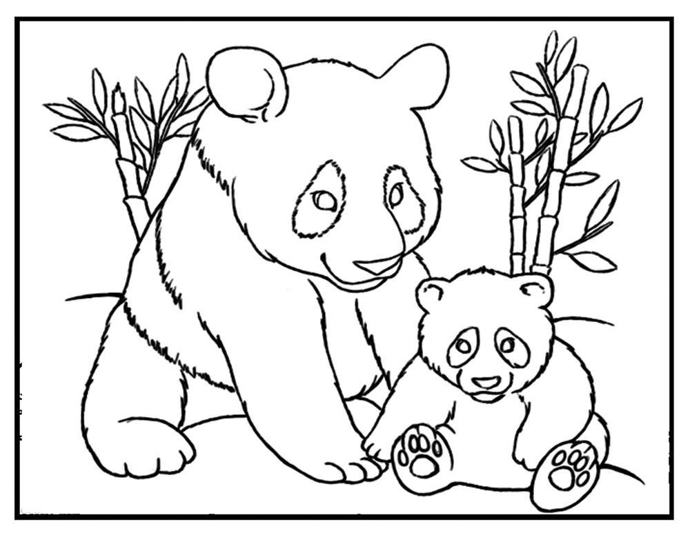 Panda Coloring Pages For Kids
 Panda coloring sheet Panda coloring page panda printable