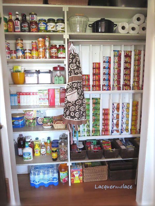 Pantry Organization DIY
 DIY Pantry Organization – Rotating Canned Food System