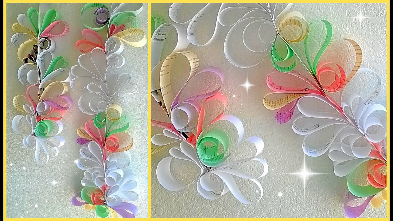 Paper Decorations DIY
 Paper Swirls Room Decoration DIY