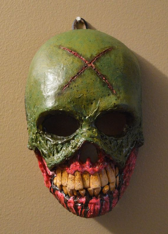 Paper Mache Masks DIY
 The Creeper original Paper Mache Skull Mask