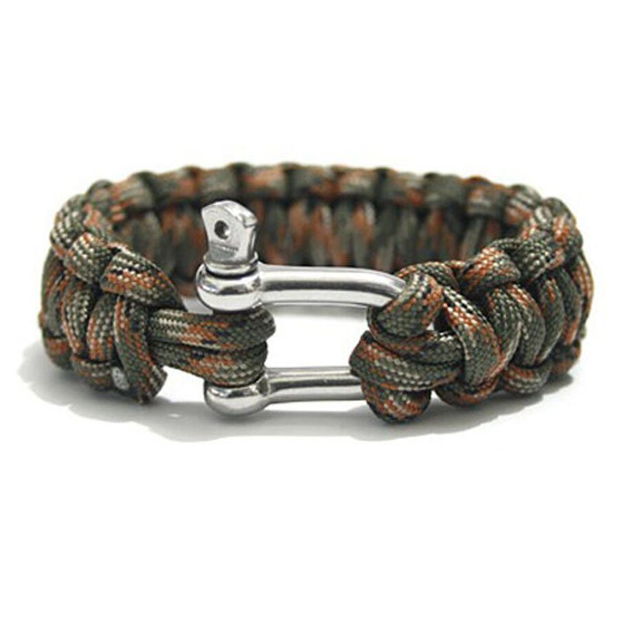 Parachute Cord Bracelets
 New Outdoor survival rope Sports stainless steel U shaped