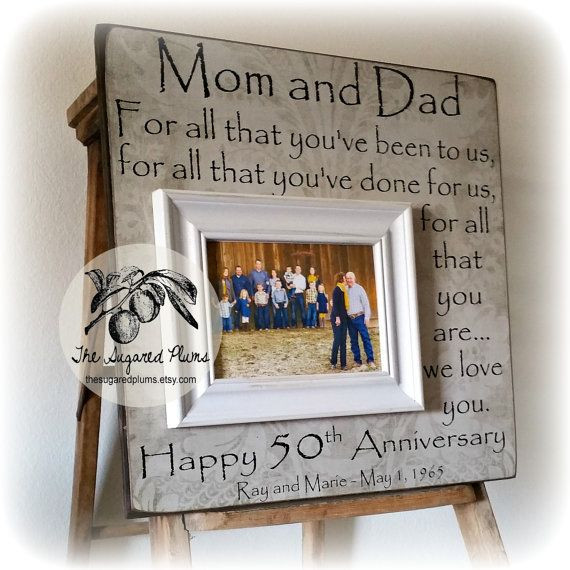 Parent Anniversary Gift Ideas
 50th Anniversary Gifts Parents Anniversary Gift For All