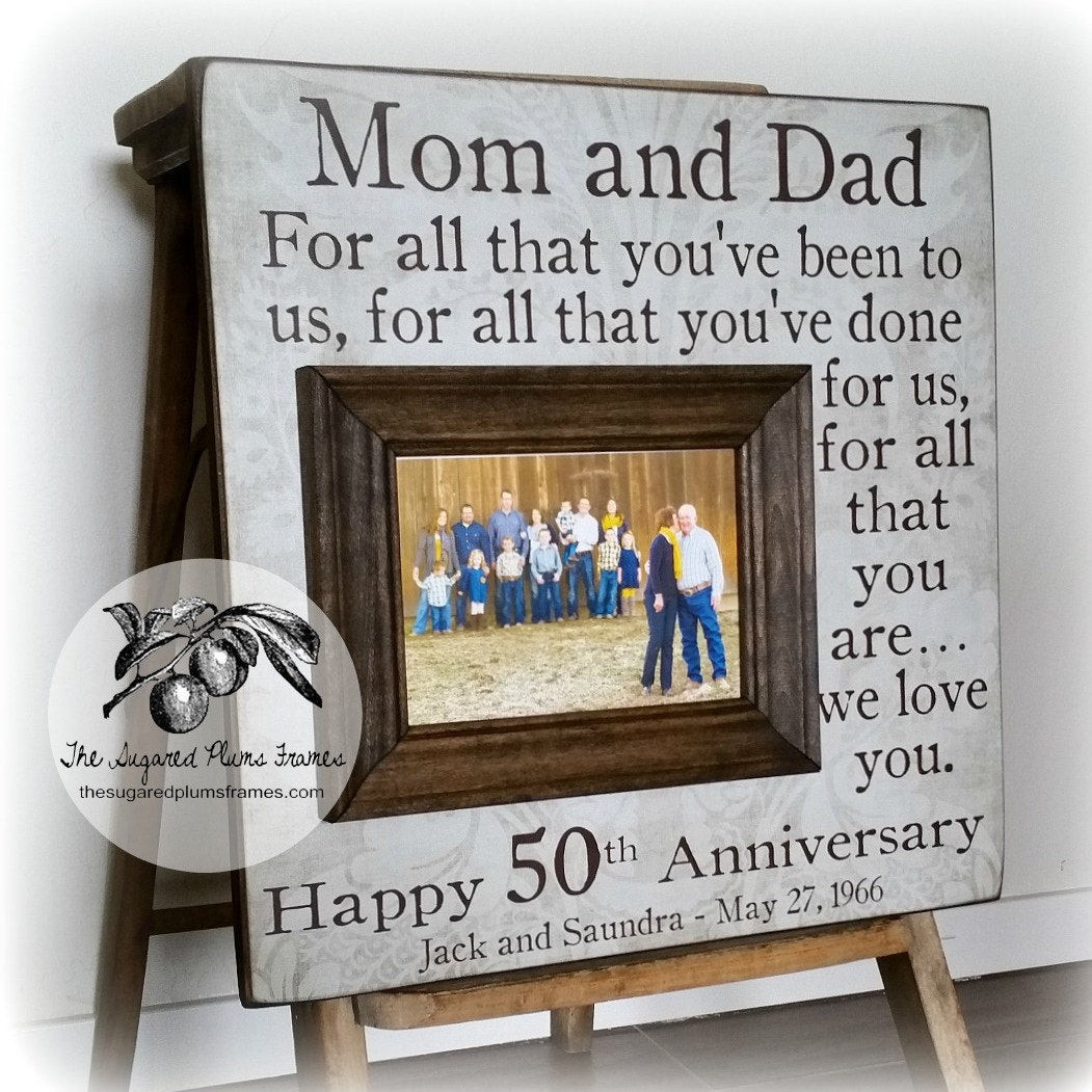 Parent Anniversary Gift Ideas
 50 Anniversary Gifts Parents Anniversary Gift by