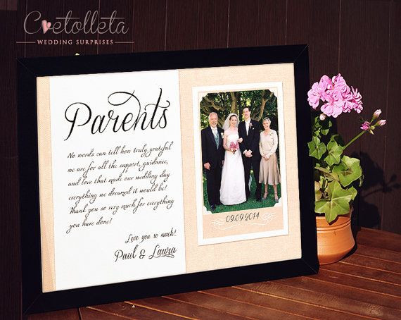 Parent Gifts For Wedding
 Hey I found this really awesome Etsy listing at s