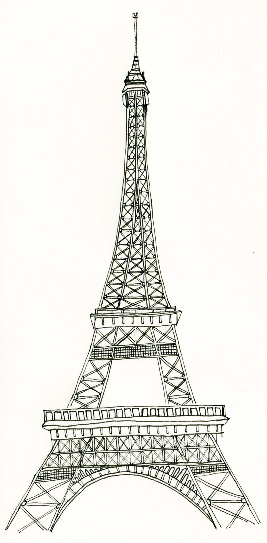 Paris Coloring Pages For Kids
 La tour Eiffel Printables
