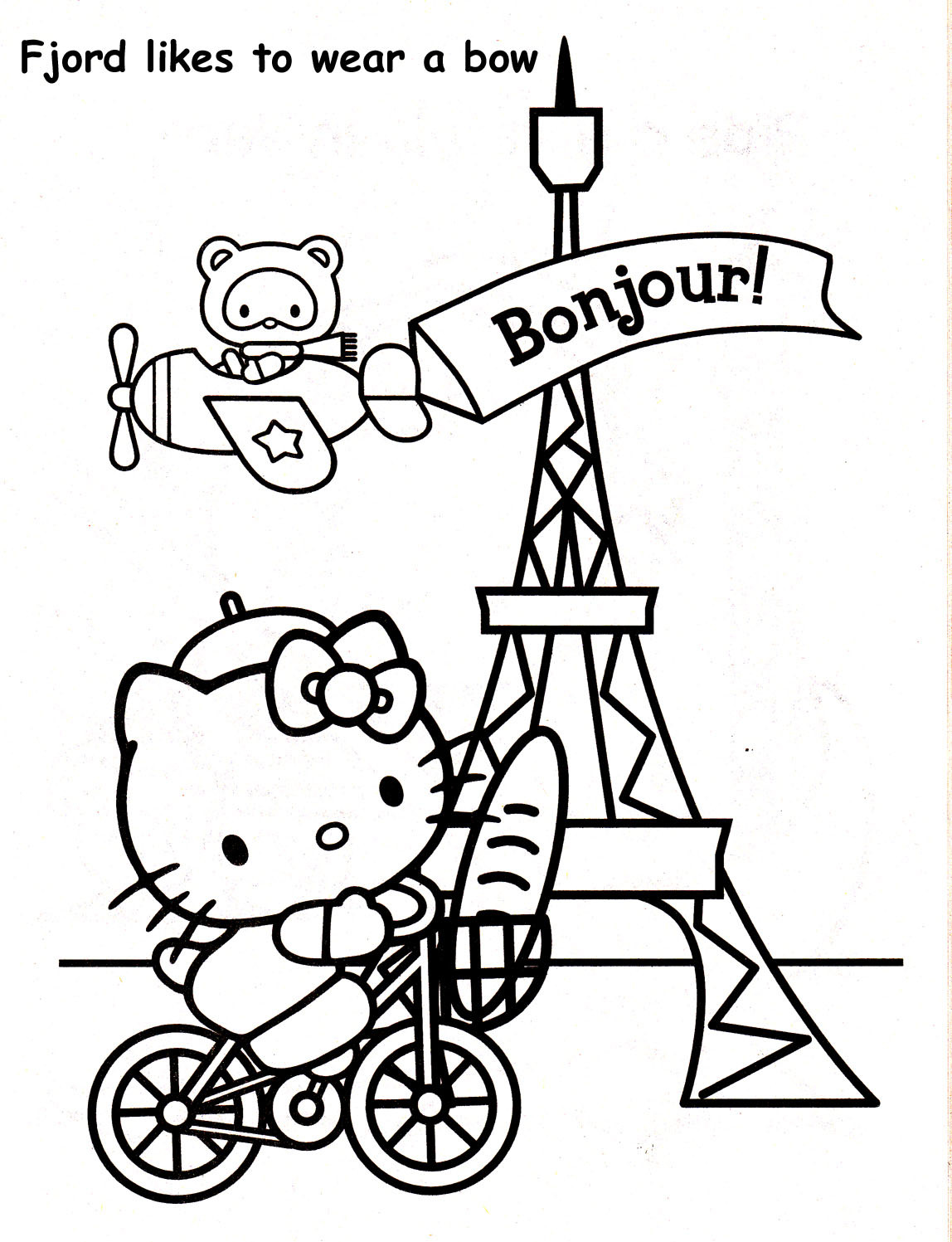 Paris Coloring Pages For Kids
 Eiffel Tower Drawing For Kids at GetDrawings