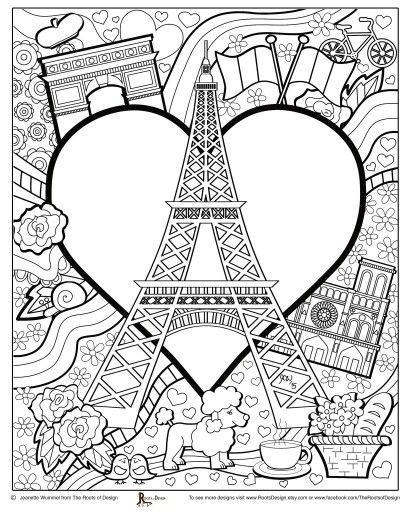 Paris Coloring Pages For Kids
 Paris Coloring pages i watch