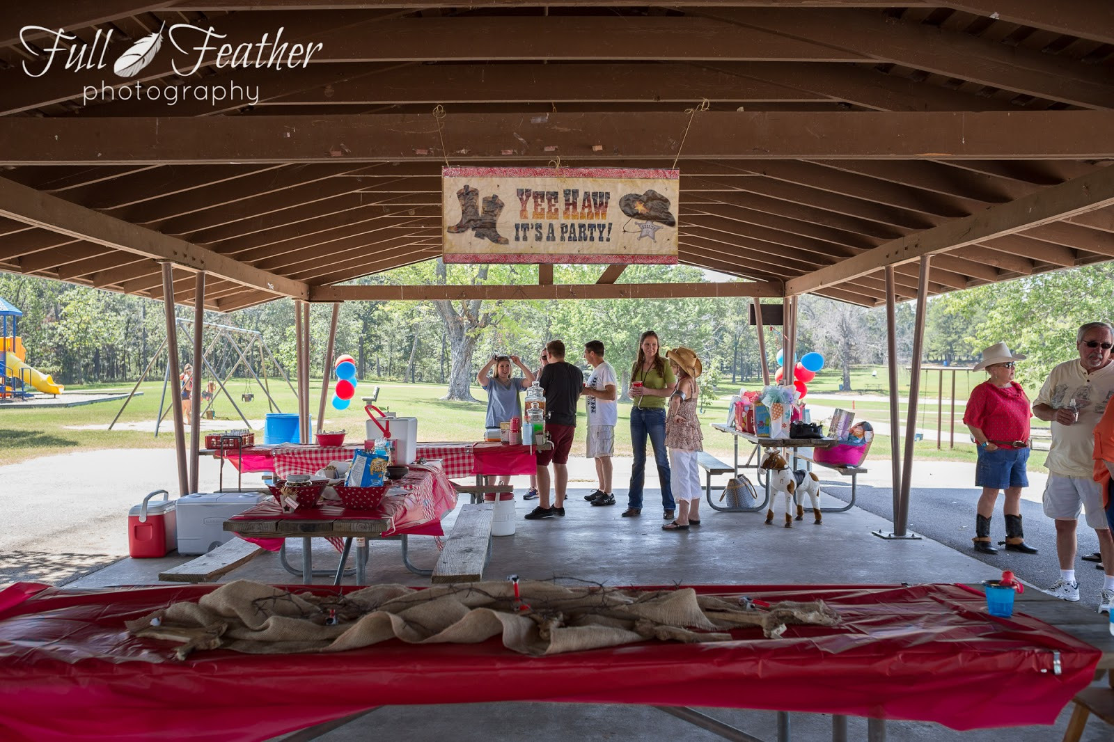 Park Birthday Party
 Full Feather graphy Cowgirl Birthday Party at
