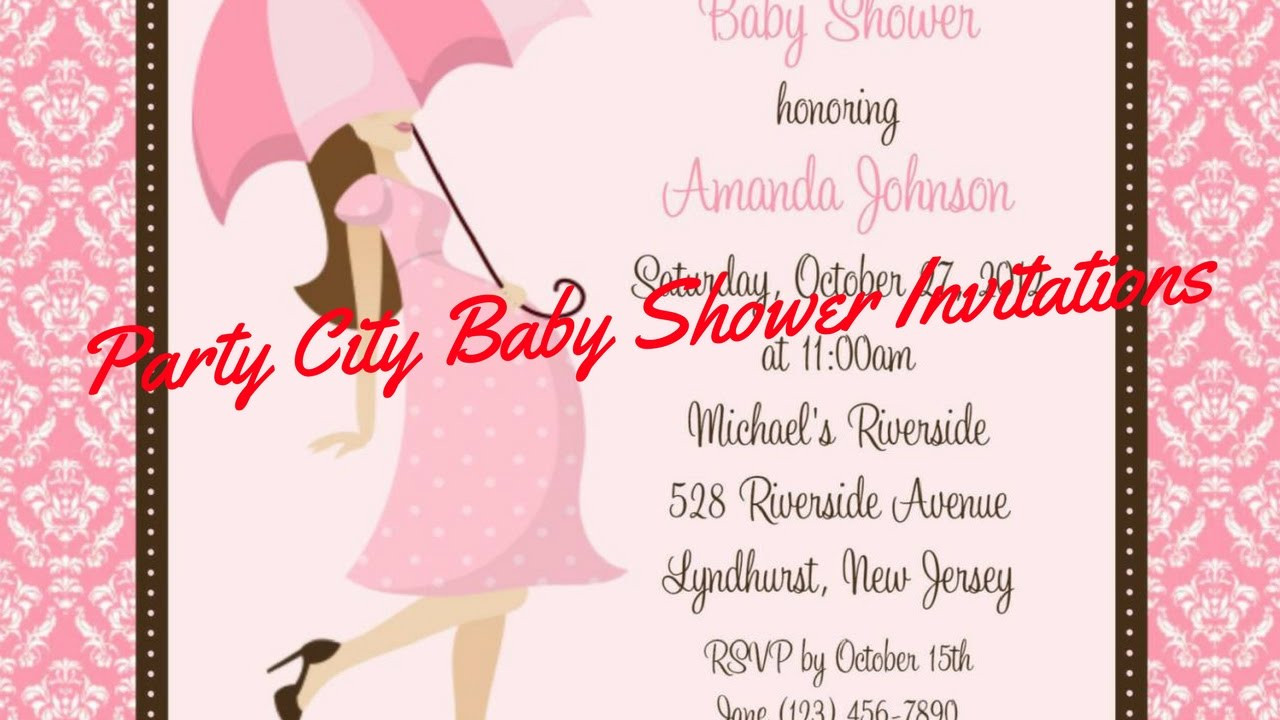 Party City Baby Invitations
 Party City Baby Shower Invitations