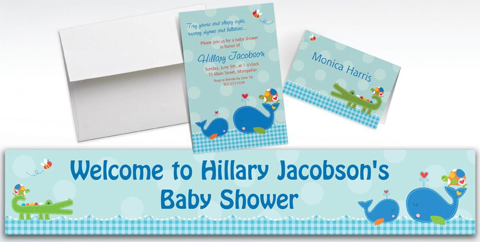 Party City Baby Invitations
 Custom Ahoy Baby Shower Invitations & Thank You Notes