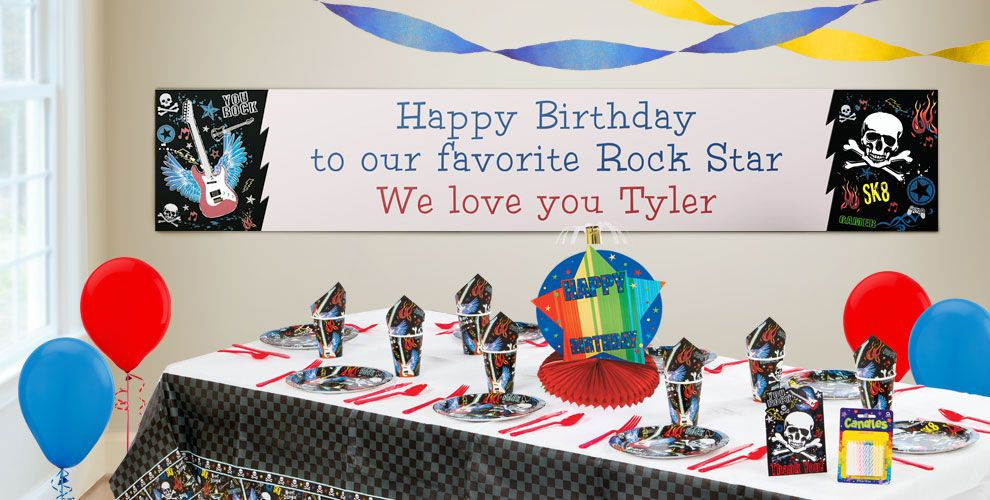 Party City Birthday Banners
 Custom Party Rock Birthday Banners Party City