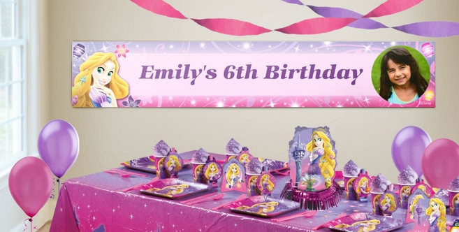 Party City Birthday Banners
 Custom Tangled Birthday Banners Party City