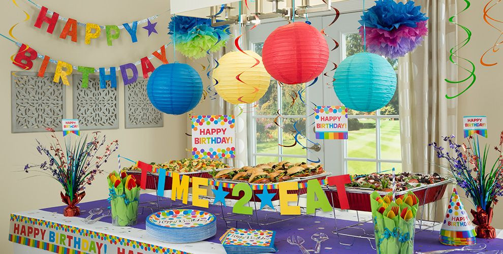 Party City Birthday Decorations
 Rainbow Birthday Party Supplies Party City