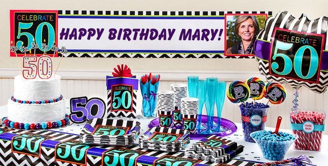 Party City Birthday Decorations
 Celebrate 50th Birthday Party Supplies 50th Birthday