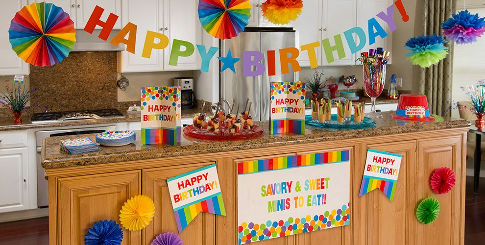 Party City Birthday Decorations
 Rainbow Birthday Party Supplies