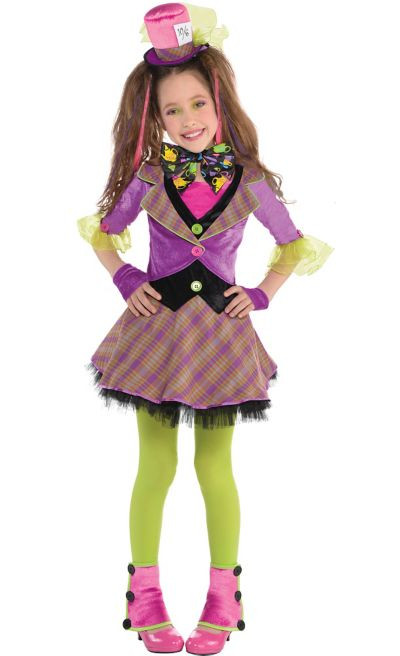 Party City Child Costume
 Girls Mad Hatter Costume