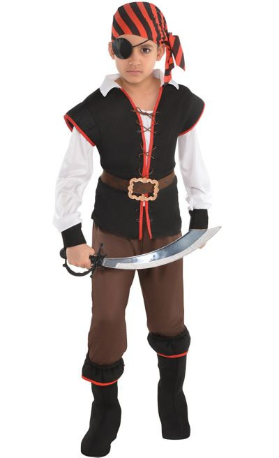 Party City Child Costume
 Boys Rebel of the Sea Pirate Costume