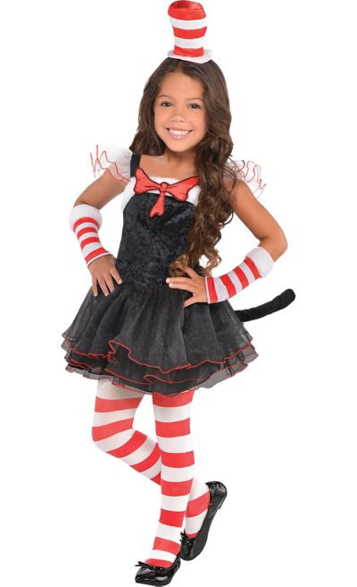 Party City Costumes For Baby Girls
 Toddler Girls Cat in the Hat Tutu Costume Dr Seuss