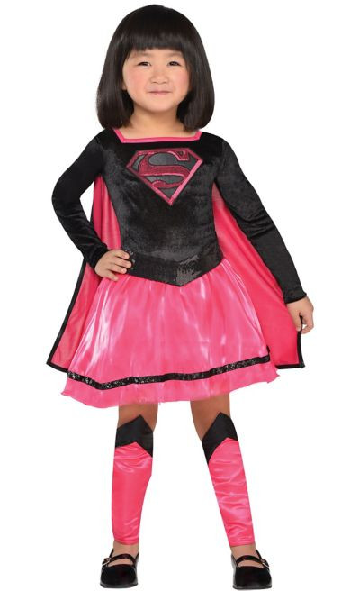 Party City Costumes For Baby Girls
 Toddler Girls Pink Supergirl Dress Costume Superman