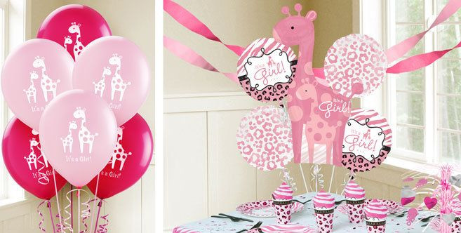 Party City Elephant Baby Shower
 Pink Wild Safari Baby Shower Balloons Party City $100