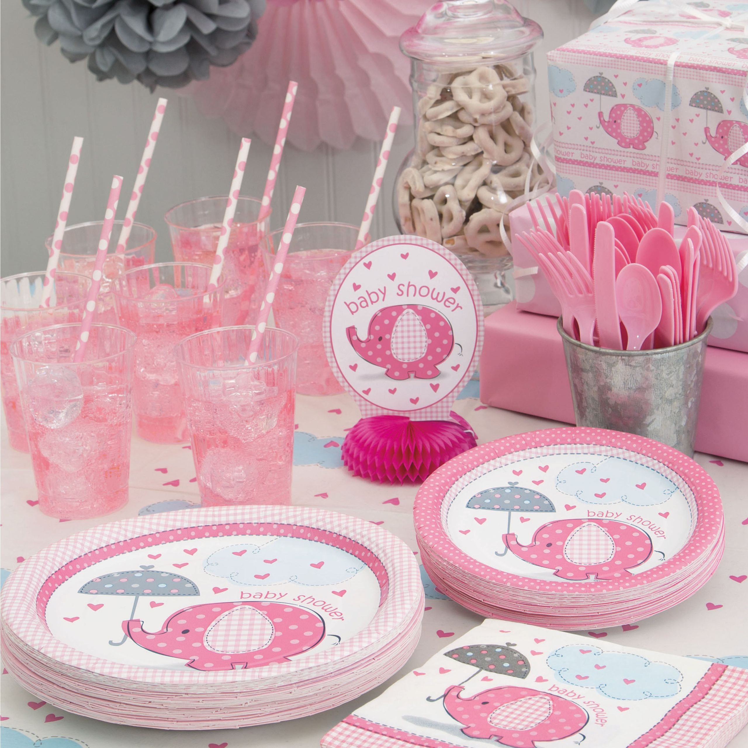 Party City Elephant Baby Shower
 Pink Elephants Baby Shower Supplies Walmart