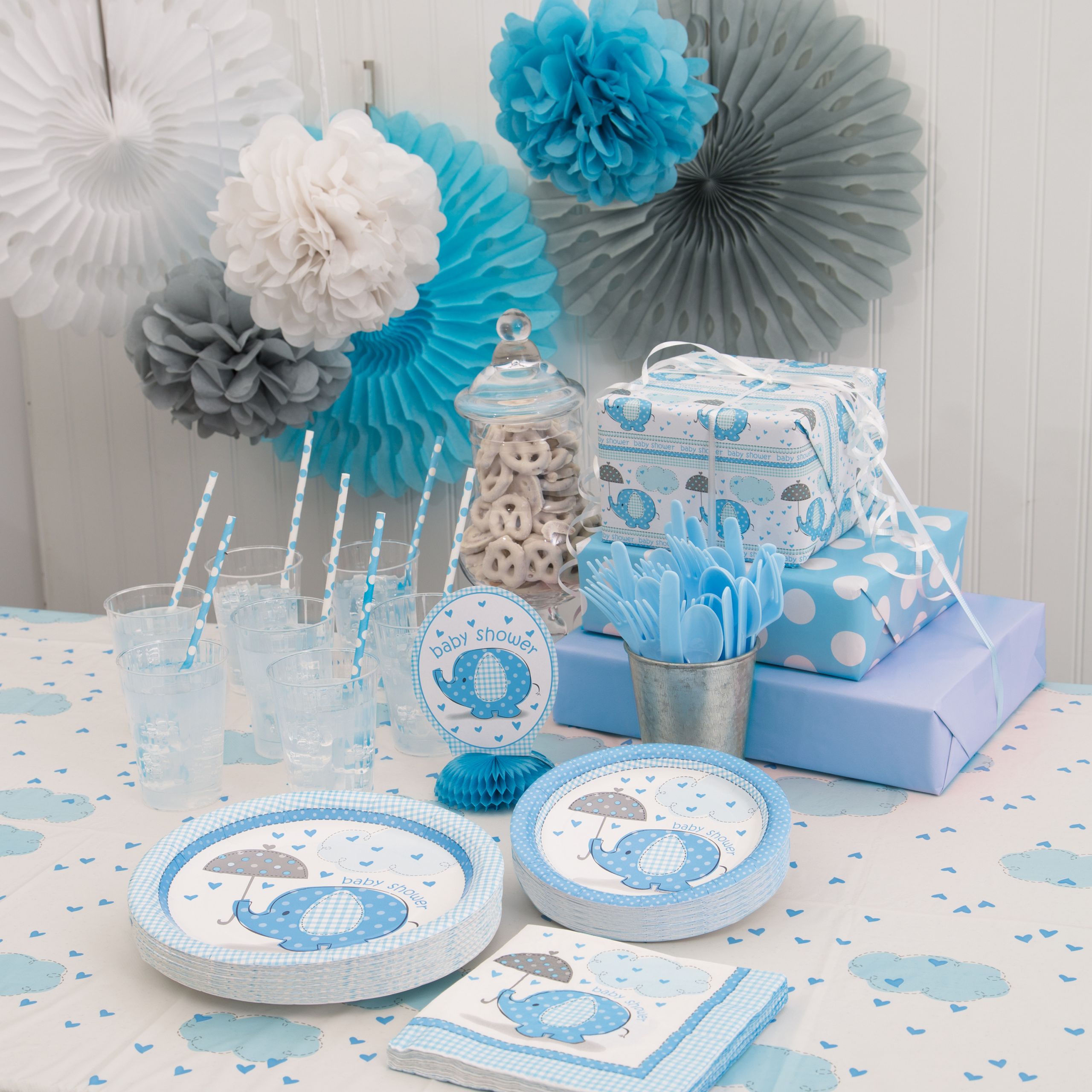 Party City Elephant Baby Shower
 Blue Elephants Baby Shower Supplies Walmart