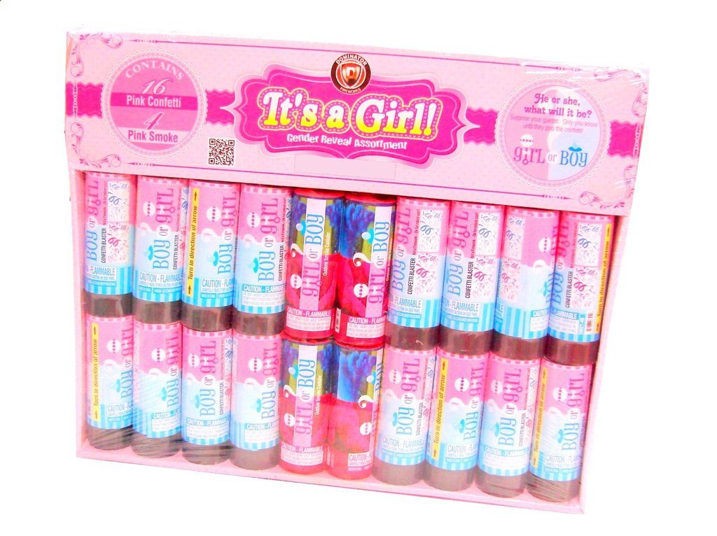 Party City Gender Reveal Ideas
 20 PC It s A Girl Gender Reveal Party Pack Smoke