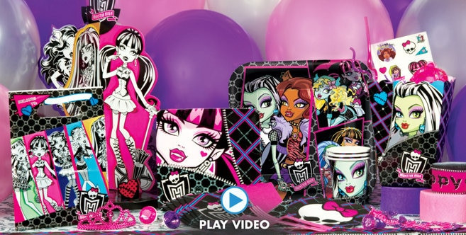 Party City Girl Birthday Decorations
 Monster High Party Supplies Monster High Birthday Ideas
