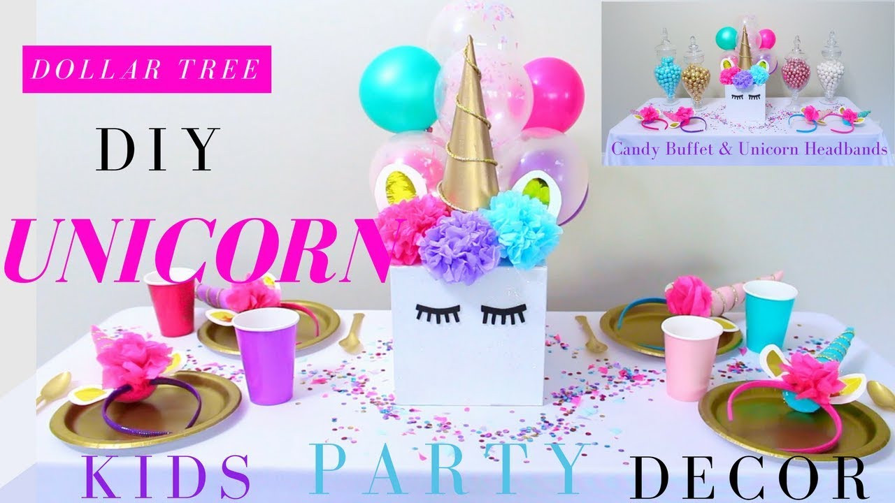 Party Decoration DIY
 DIY Unicorn Party Ideas