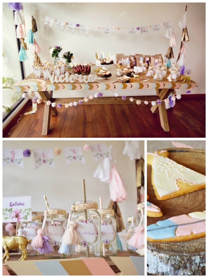 Party Decorations For Baby Shower
 Kara s Party Ideas Boho Baby Shower