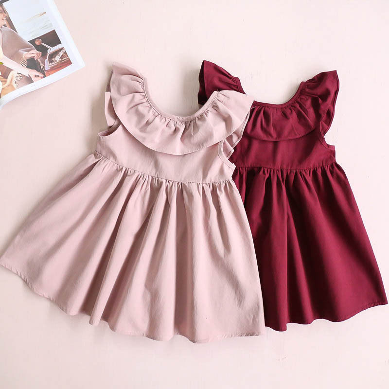 Party Dress For Girl Child
 Baby Kids Girls Cute Backless Dress Toddler Princess Party