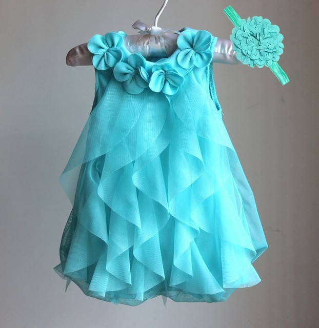 Party Dresses Baby Girl
 Girls Dress 2017 Summer Chiffon Party Dress Infant 1 Year