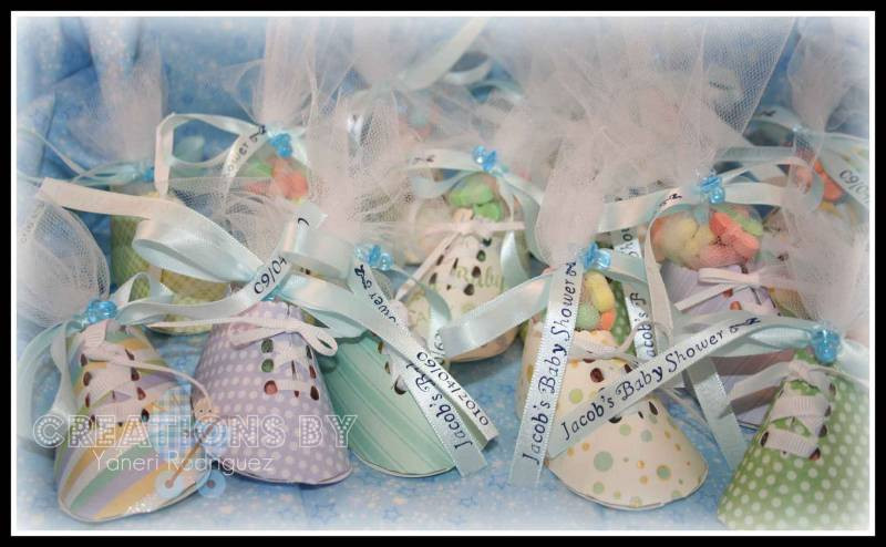 Party Favor Ideas For Baby Shower
 Baby Shower Party Favors Booties by yaneri at